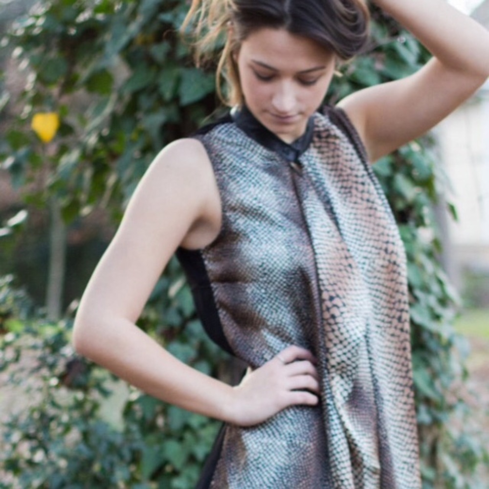 Silky leopard Tunic